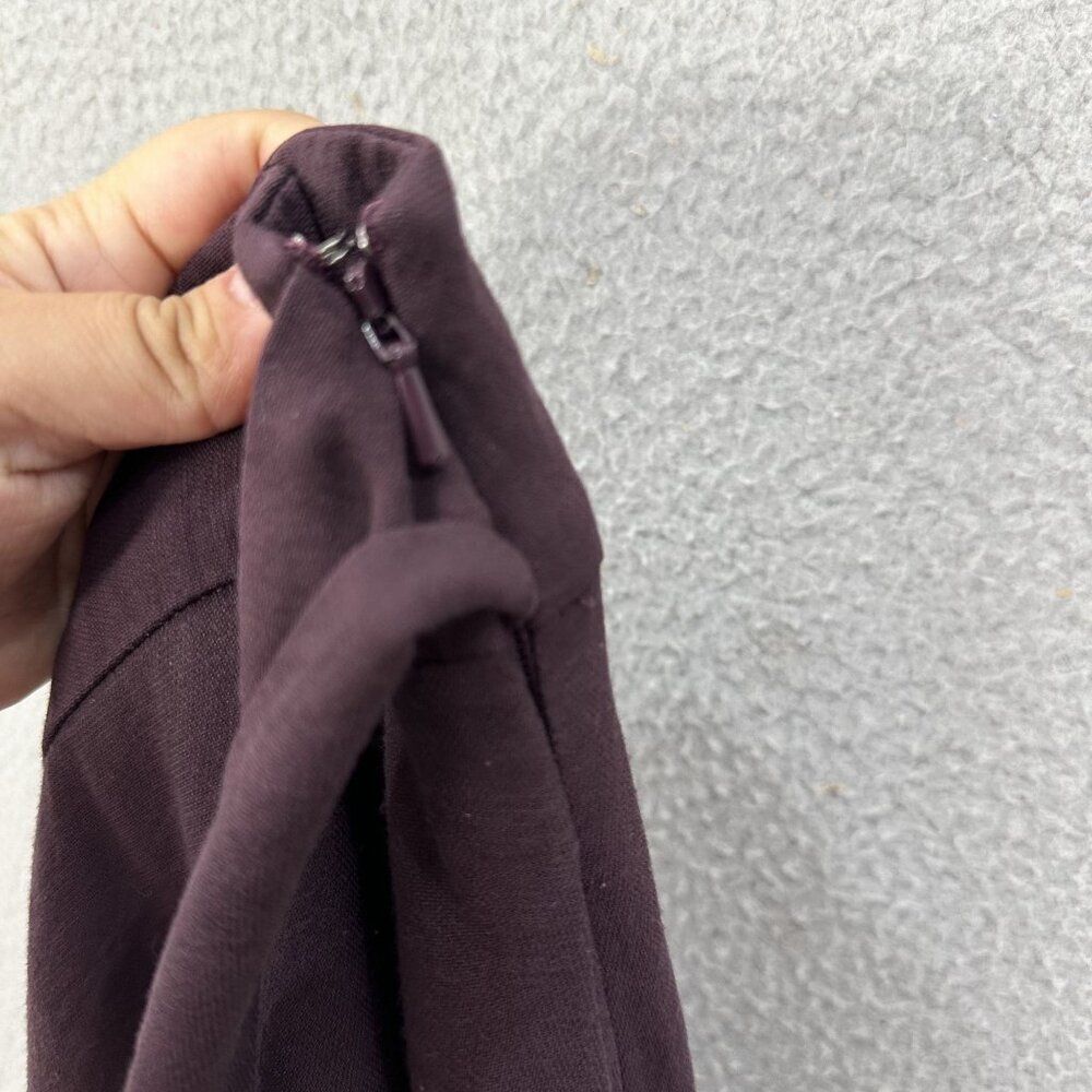 Leith pants womens medium purple wide leg tie waist pockets high waist cropped - Picture 7 of 9
